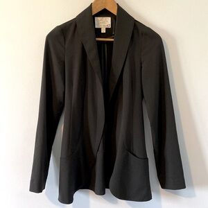 Dynamite Open Black Blazer Vest